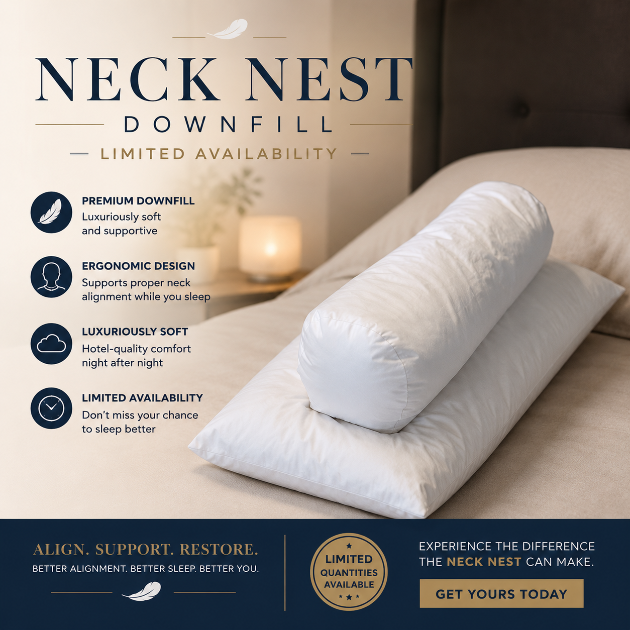 Neck Nest DOWN FILL.....